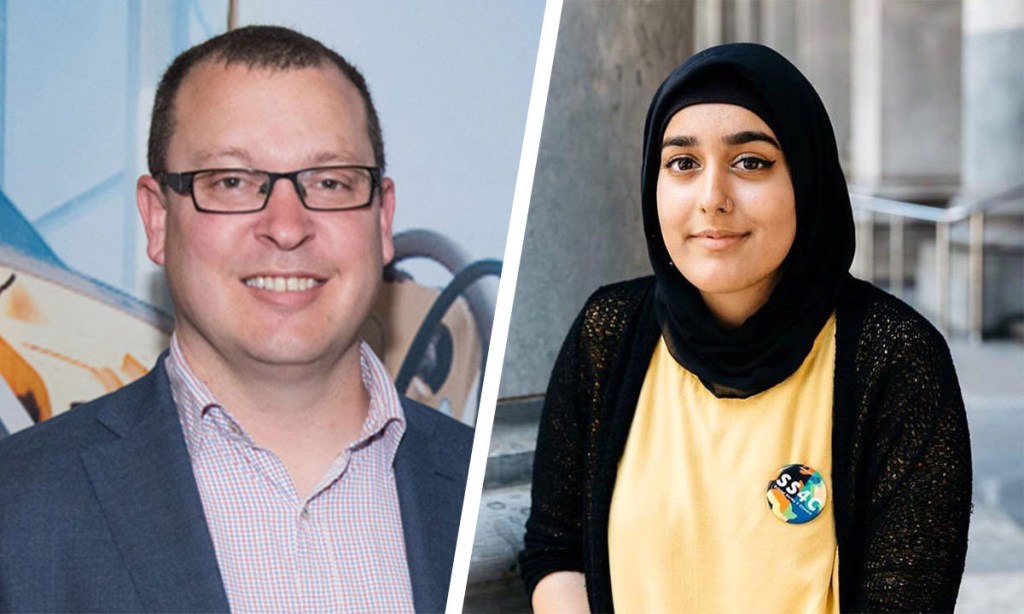 Central ward supplementary election candidates Nathan Paine and Doha Khan. Photo: Sia Duff 