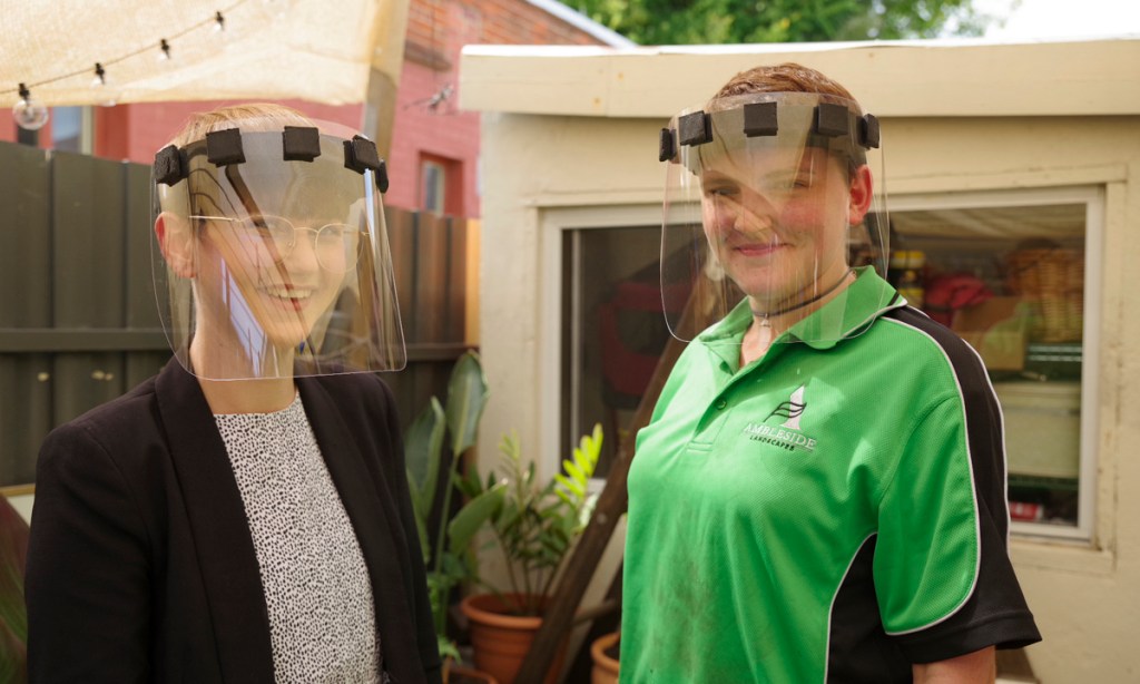 Ned's-head is ramping up production of its face shields from today.