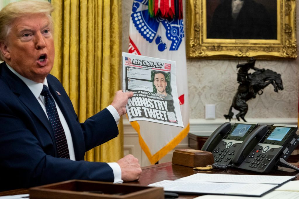 Thumbnail for Trump prepares extraordinary attack on Twitter and Facebook