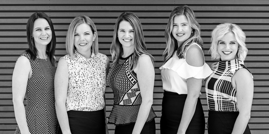 Nicole Underwood, centre, and the team at Underwood Executive say they have started to see an increase in recruitment activity. 