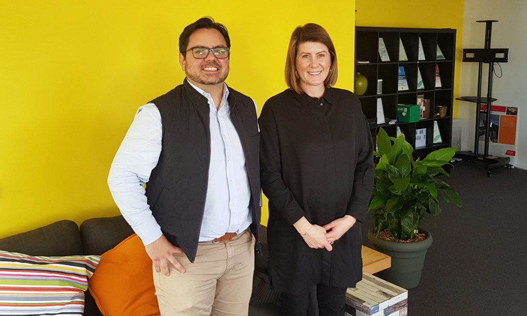 Hubble.sh CEO Marco Salinas and COO Pia Daniells.