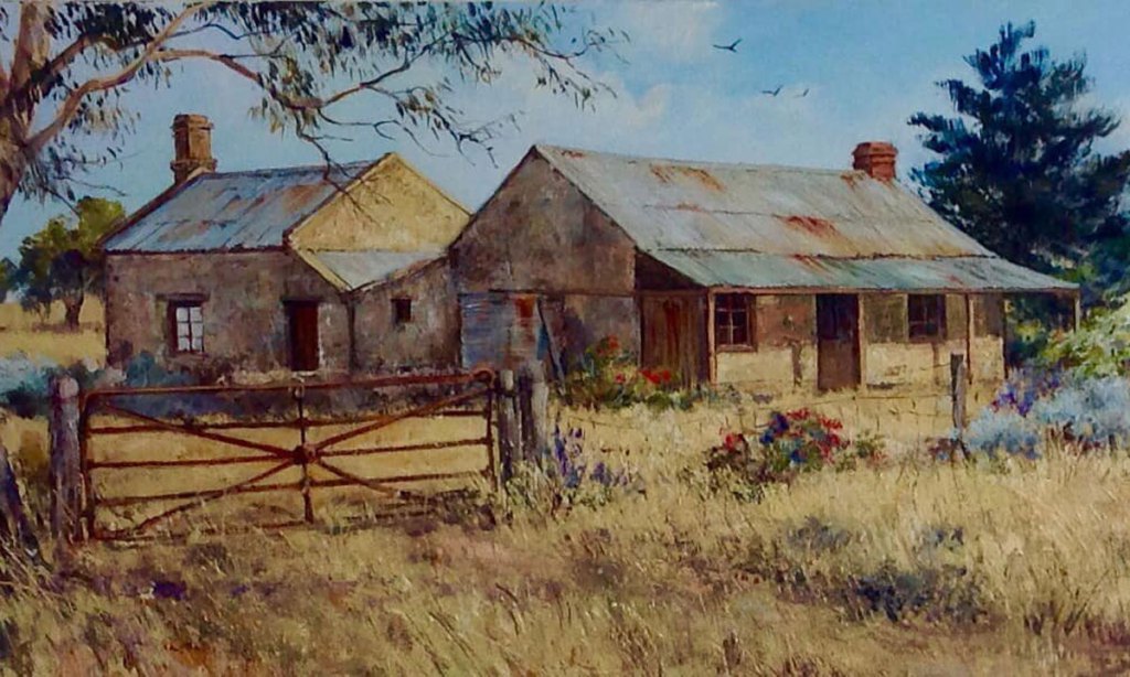 Woodchester Cottage, by Lyn Robins, was part of Lorraine Rosenberg's collection.