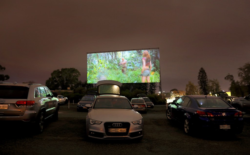 The Mainline Drive-in at Gepps Cross reoopened on the weekend, with restrictions easing for thousands of SA businesses today. Photo: Tony Lewis/InDaily