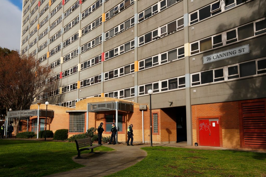 Thumbnail for Confusion over Melbourne housing blocks lockdown