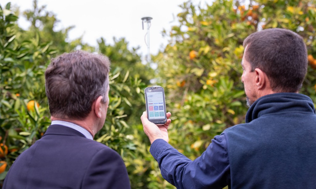 A piece of AgTech being demonstrated at the Loxton smart farm. Picture: Jannette Fulham.