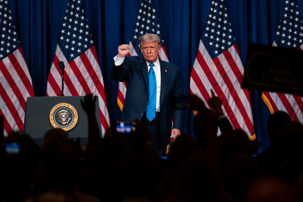 Thumbnail for Trump declares only “rigged” election can defeat him