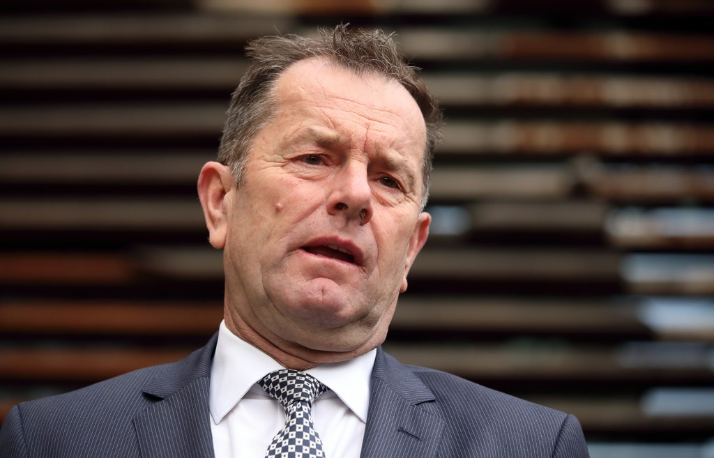 Tim Whetstone facing the media last month. Photo: Tony Lewis / InDaily