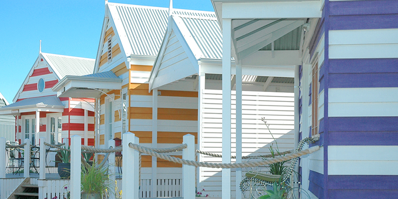 The Beach Huts in Middleton. 