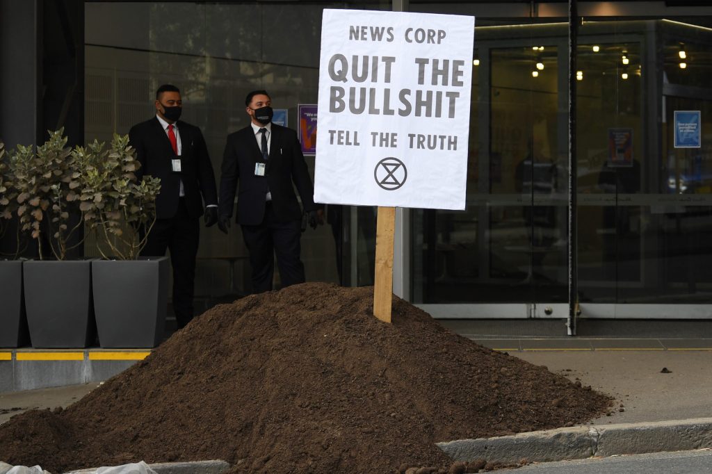 Thumbnail for Climate protesters target News Corp