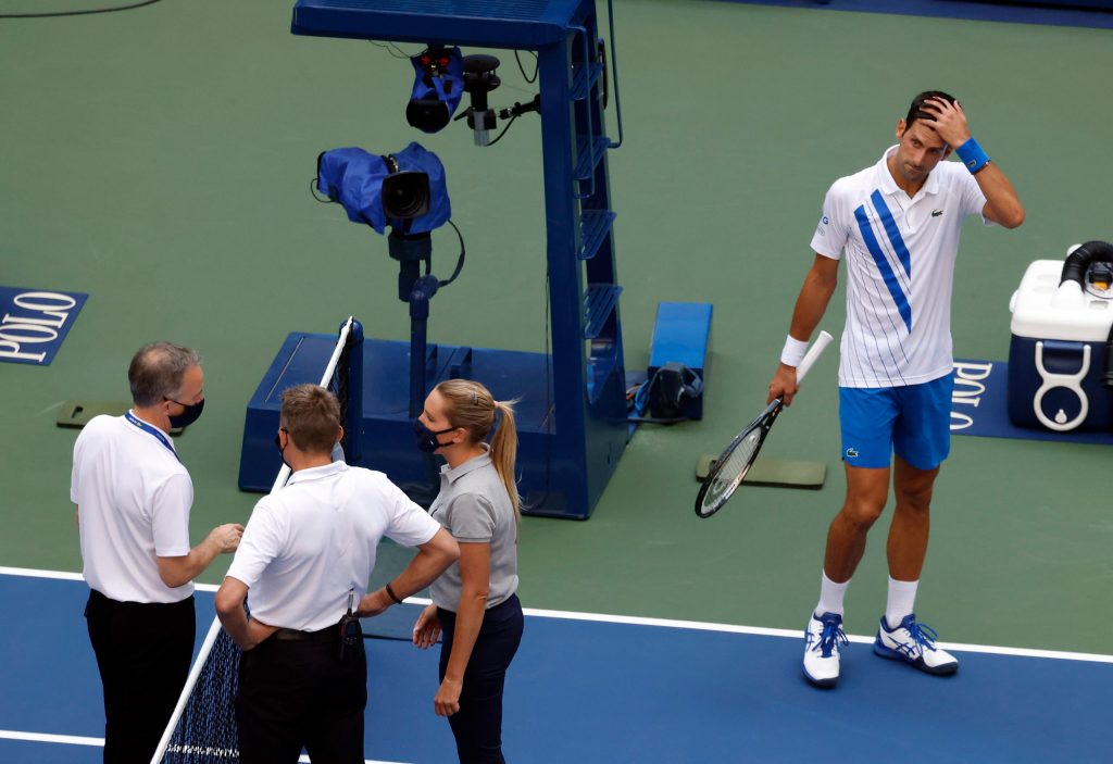 Thumbnail for World number one ejected from US Open after hitting line judge