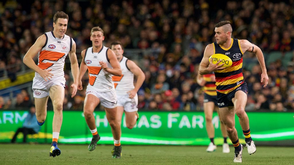 Brad Crouch's future is key to unlocking the Crows' list management strategy. Photo: Michael Errey/InDaily