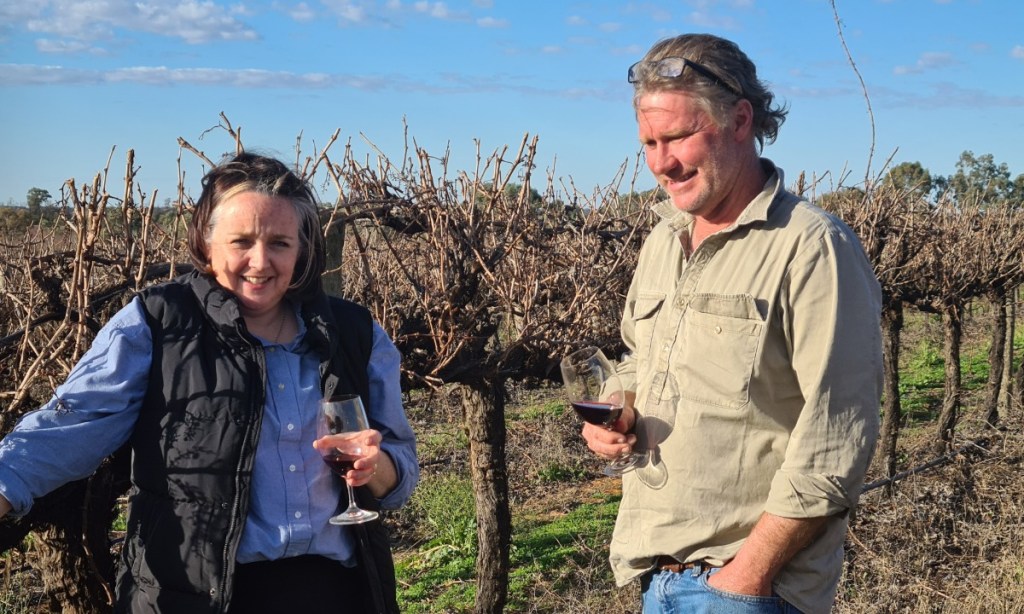 Starrs Reach Vineyard Owners, Sheridan and Craig Alm. Photo: Christine Webster