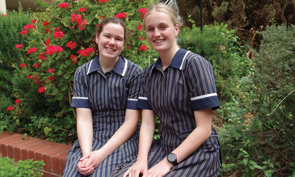 Abbey Hilder and Cat Dalton, St Mary's College Captains