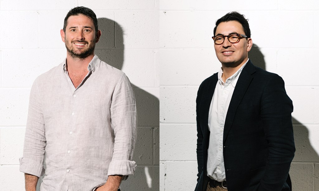 Thomas Green and Dino Vrynios. Image: Morgan Sette