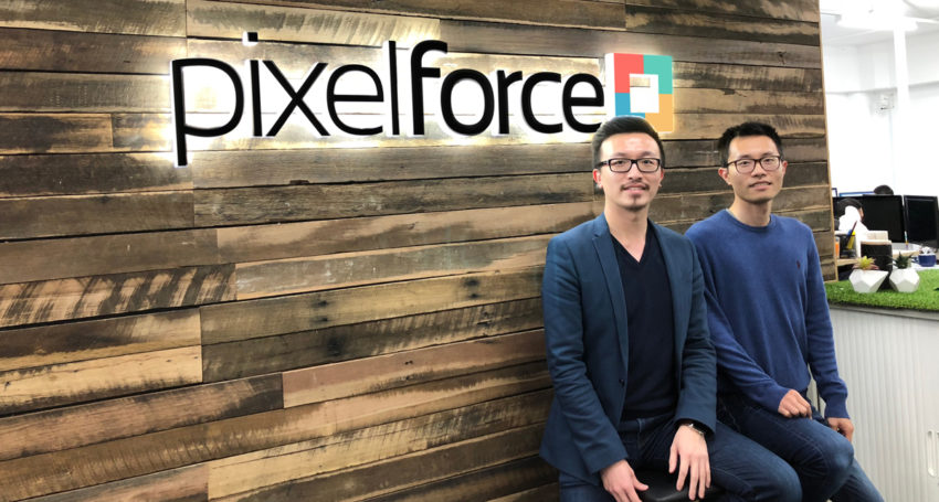 PixelForce Managing Director Hinney Lo (left) with Technical Director and business partner Ben Zhang.
