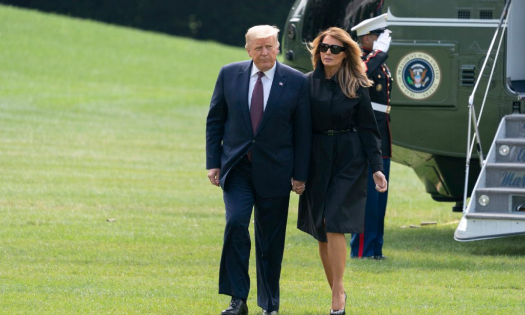 Thumbnail for Trump, Melania take separate paths as election battle heats up