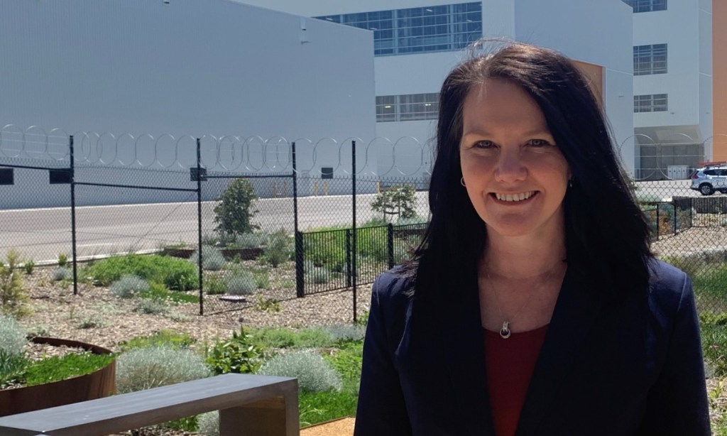 Toni-Anne Munn outside BAE Systems Australia.