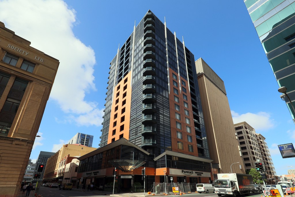 Peppers in Waymouth St is being used as a medi-hotel. Photo: Tony Lewis/InDaily