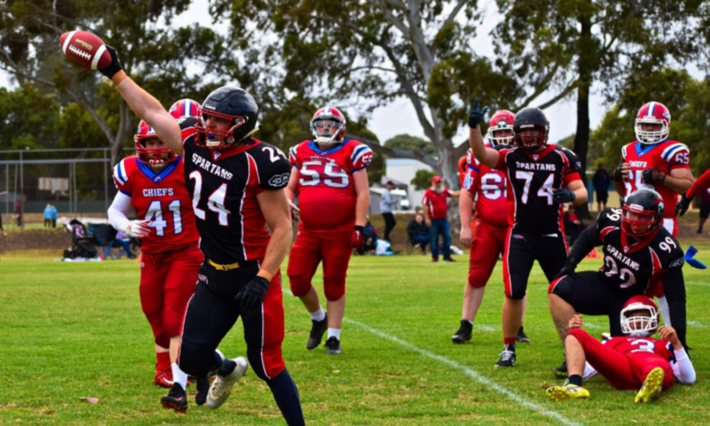 Port Adelaide Spartans  rode roughshod over the South City Chiefs to secure a place in the Grand Final against Adelaide University Hogs. Photo: Magdalena Kanik/Kanik Photography