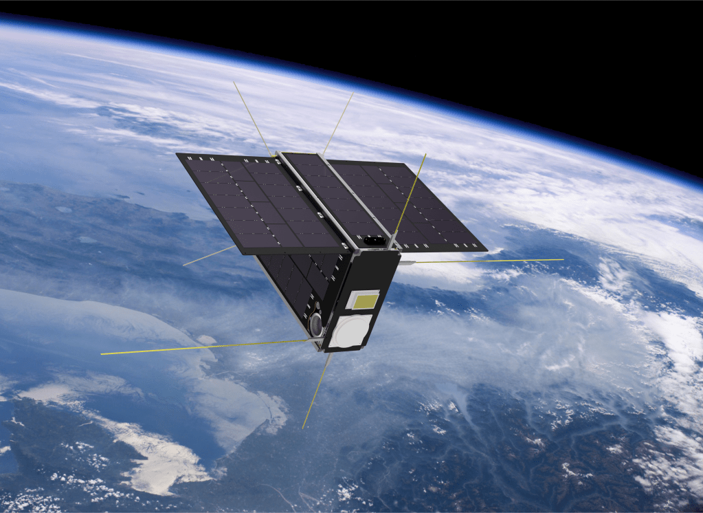 An impression of the proposed satellite drawn by Alex Priest of Inovor Technologies.