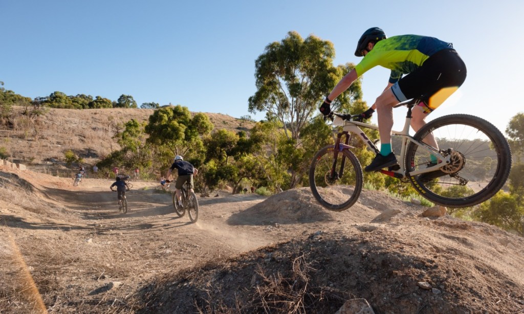 The Santos Festival of Cycling brought together all disciplines across the six days, including the short track cross country race at Eagle MTB Park Photo: Daniel Purvis
