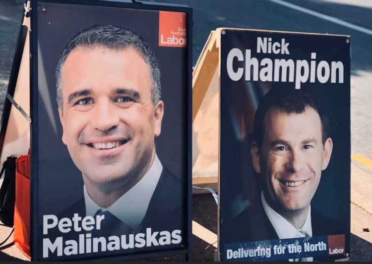 Peter Malinauskas and Nick Champion: together at last? Photo: Facebook
