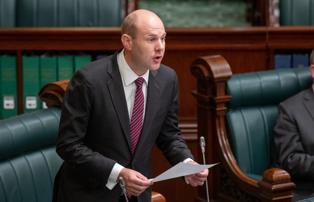 Sam Duluk in parliament this year. Photo: Tony Lewis / InDaily