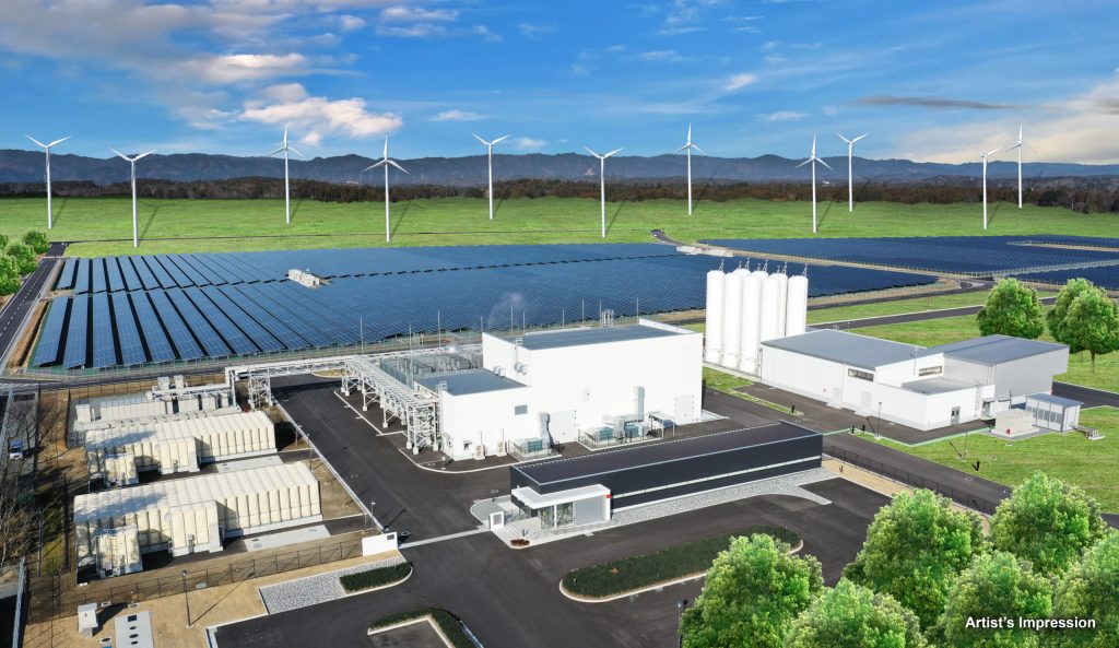 Proposed hydrogen plant. Image supplied by Labor. 