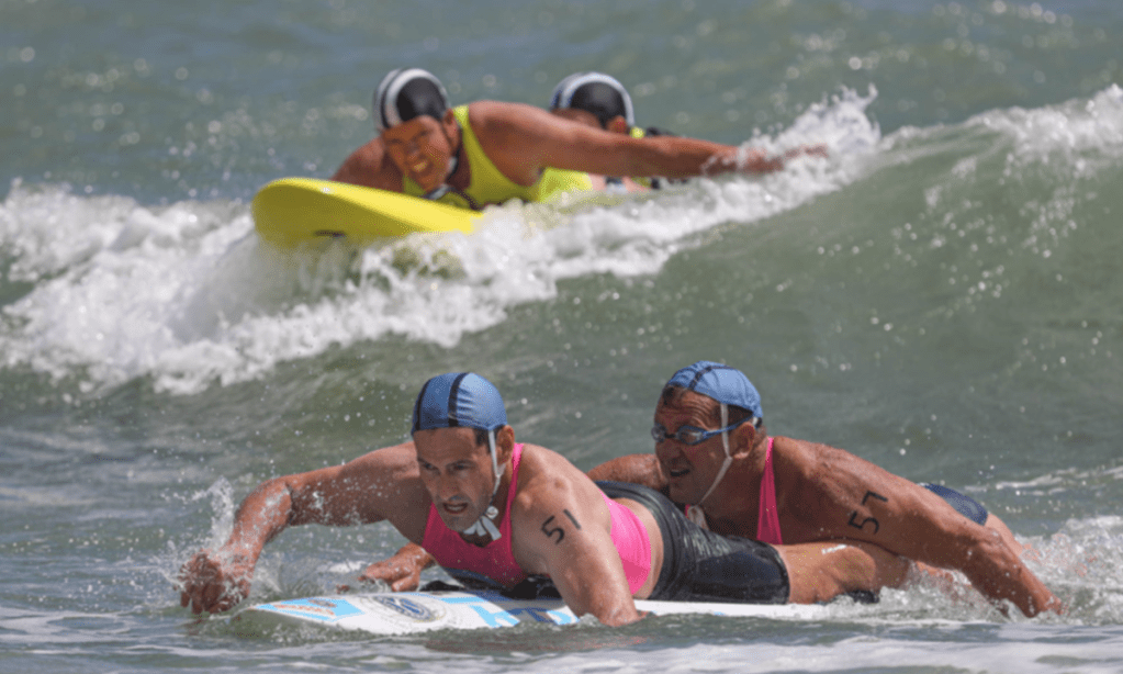 The Masters State Championships of Surf Life Saving SA were held at Christies beach on the weekend. Photo: In Flight Sports Photography