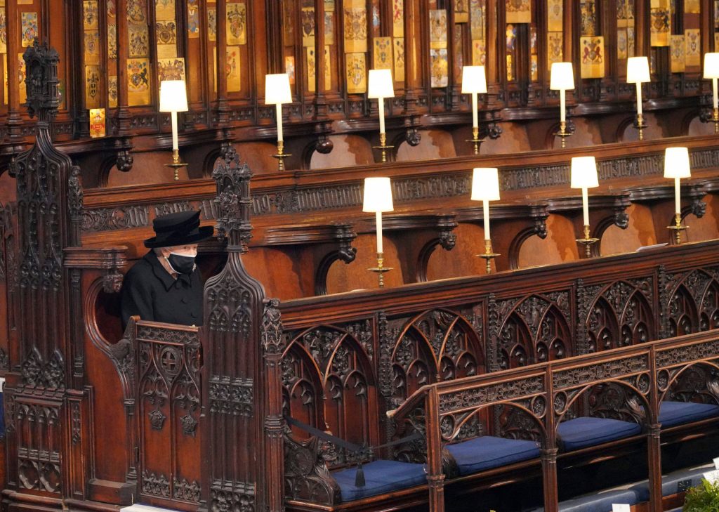 Thumbnail for Queen a solitary figure as Philip laid to rest