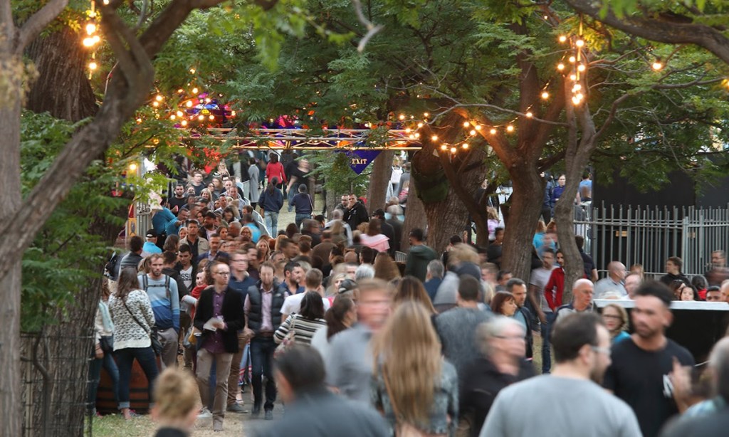 Crowds at the Garden of Unearthly Delights. Photo: InDaily