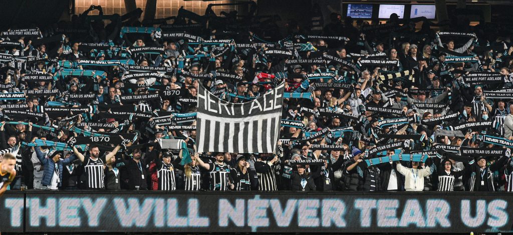 Thumbnail for Port Adelaide must end black-and-white guernsey blue: Jackson