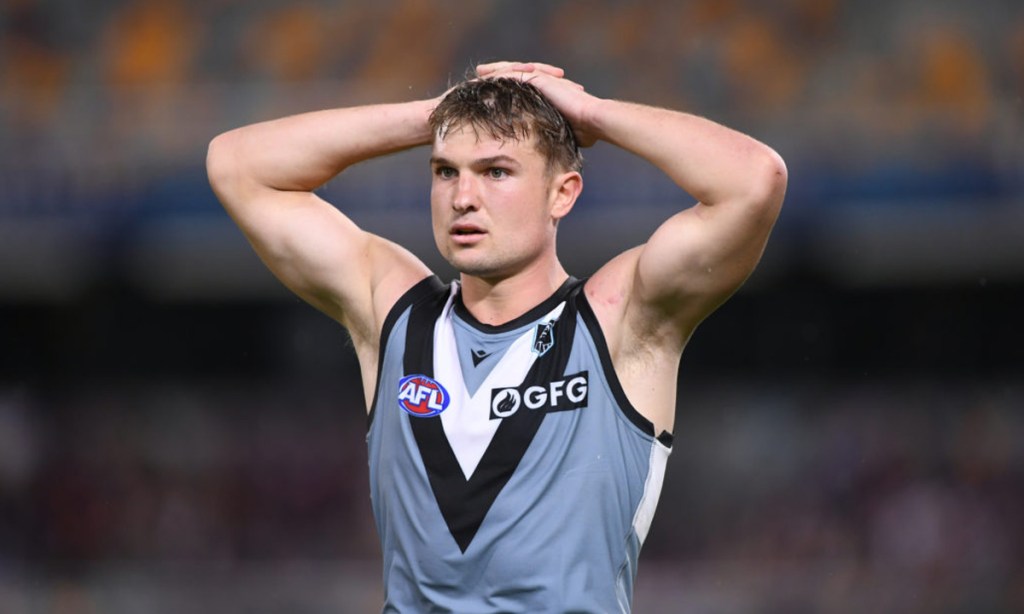 Ollie Wines was a matchwinner for Port in its narrow win over Collingwood at the MCG yesterday. Picture: Dave Hunt/AAP 
