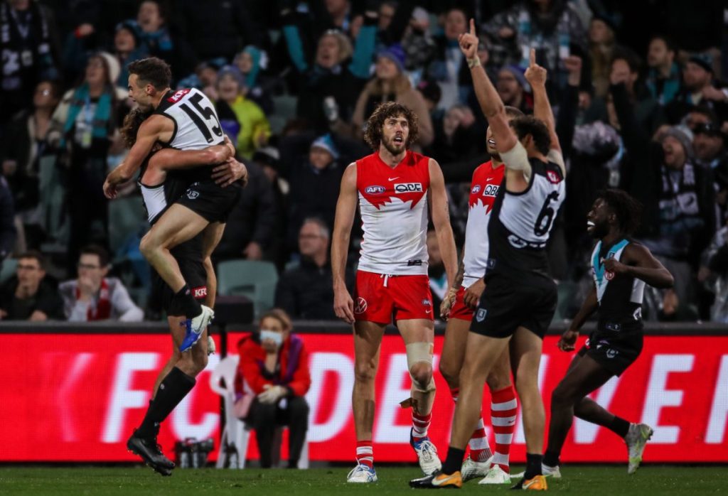Thumbnail for Lycett ready to shoulder Port Adelaide ruck load