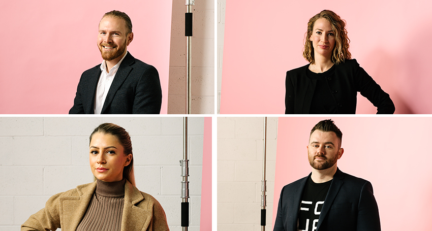 From left to right: Emilio De Stefano, Emily Welyhorskyj, Jade Torres, Jake Press. Photo: Morgan Sette.