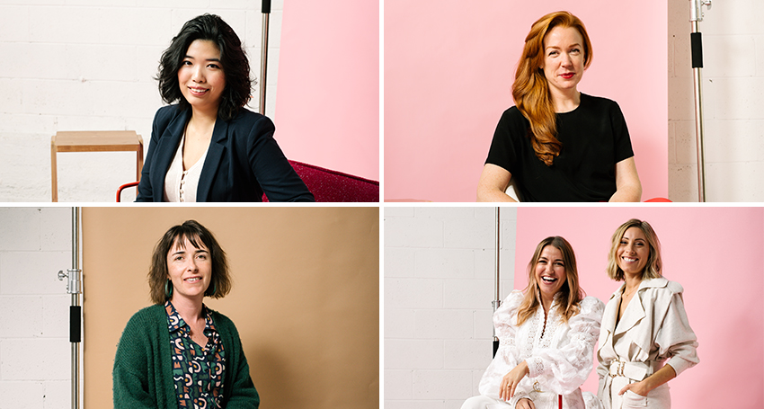 From left to right: Jane Brunton, Jennifer Lynch, Jess de Campo, Kathryn Forth and Julia Ritorto. Photo: Morgan Sette.