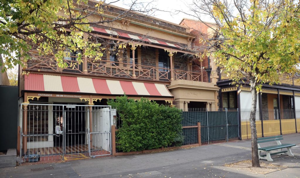 The Vinnies Men's Crisis Centre in Whitmore Square (Photo: Tony Lewis/InDaily)