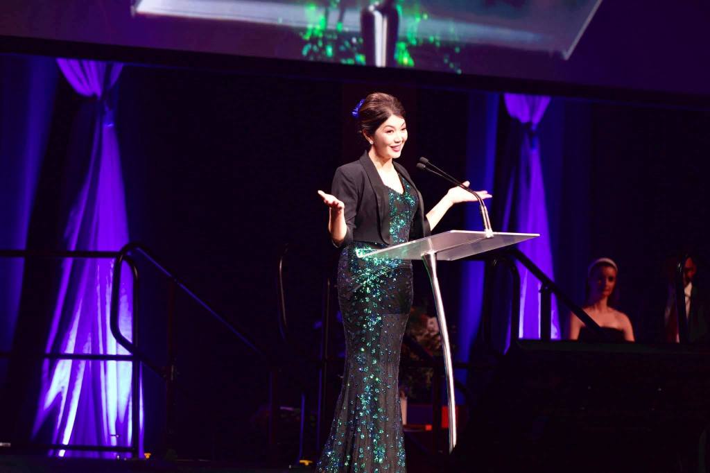 Liberal MLC Jing Lee at the fundraising event. Photo: Jing Lee/Facebook