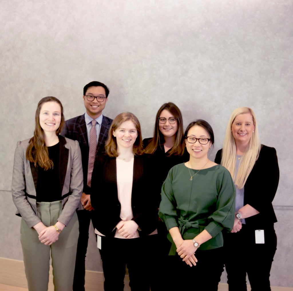 Nicole Mead, Lachlan Chuong, Annika Beaty, Jessica Punch, Tasha Naige and Meegan Prior (L-R) have all received promotions at South Australian law firm DMAW Lawyers (Image: Supplied)