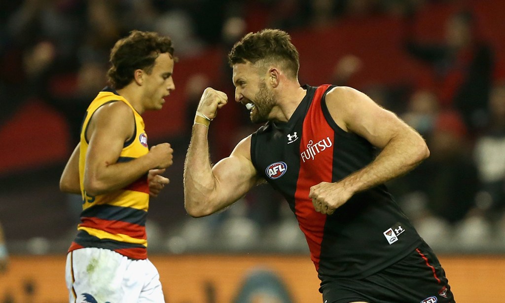 Essendon beat up the fragile Crows on Friday night. Photo: Rob Prezioso / AAP