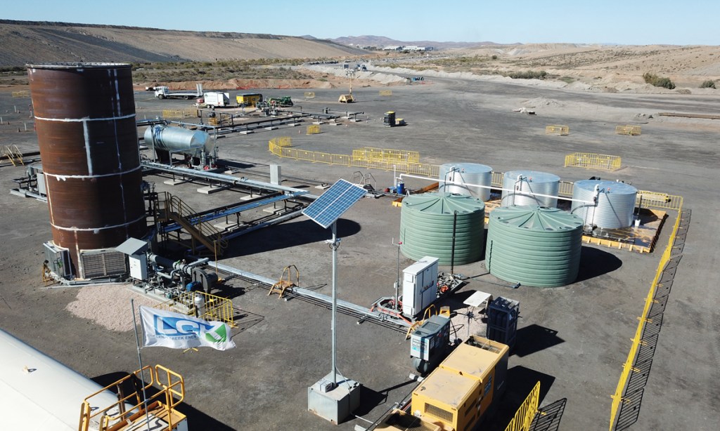 Leigh Creek Energy's syngas pilot plant. 