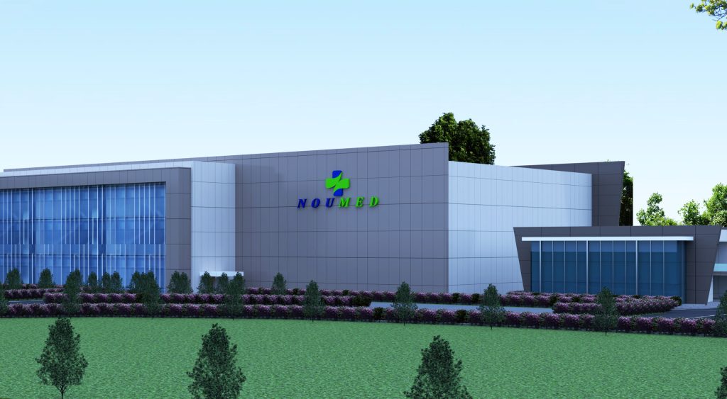 An artist's rendition of Noumed Pharmaceutical's proposed $85 million manufacturing facility in Adelaide's northern suburbs (Image: Supplied)