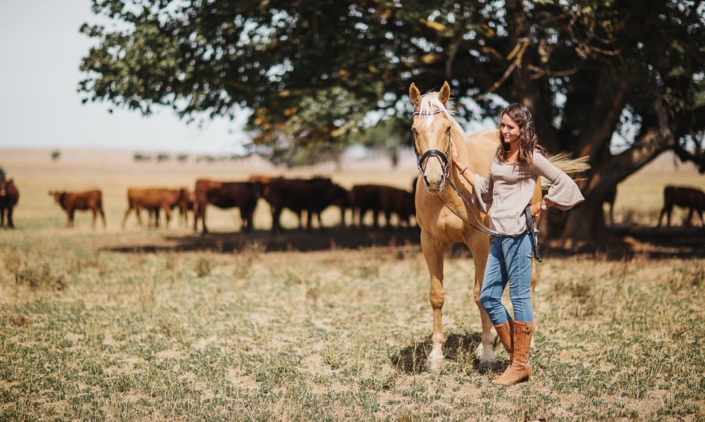 Emily Riggs and her horse Sam.