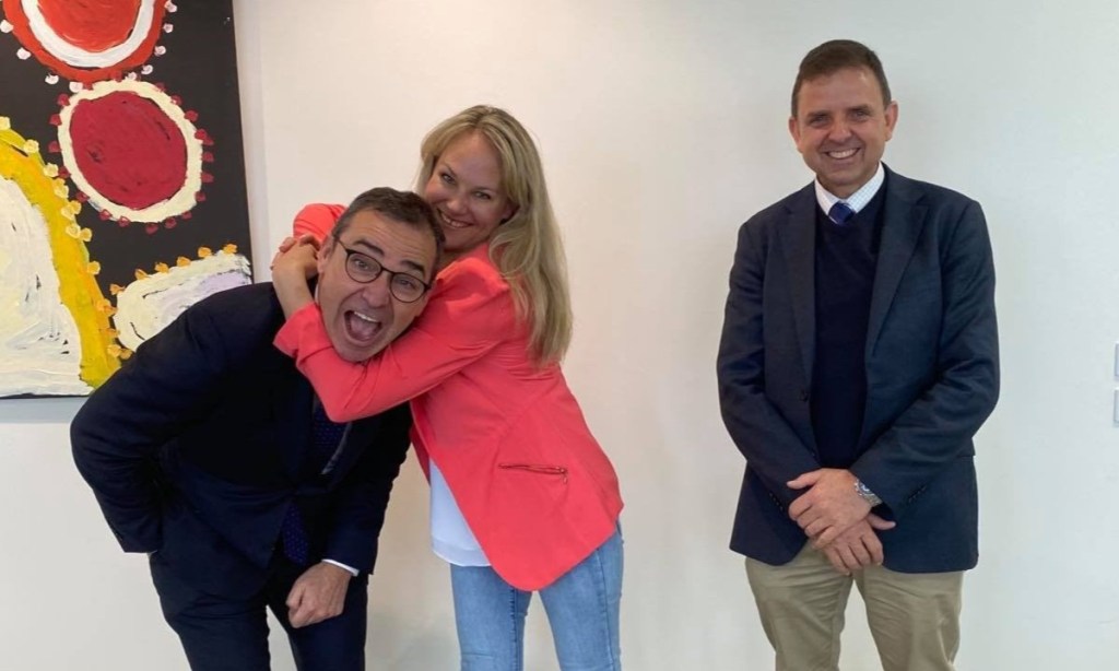 Wrangling politicians such as Premier Steven Marshall and Nick McBride has been part of Paula Gust's advocacy for cross-border communities.