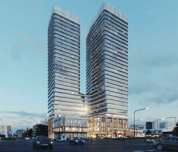 Thumbnail for Twin towers set to soar above heritage-listed hotel