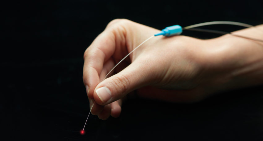 The Nova Eye iTrack glaucoma device.