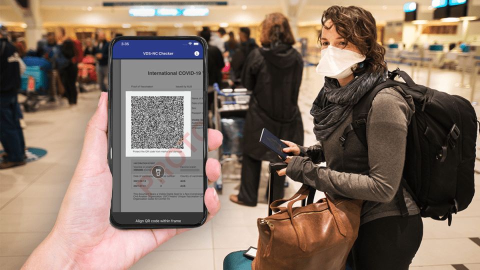 Thumbnail for Australian vaccine passport scanner appears on App Store