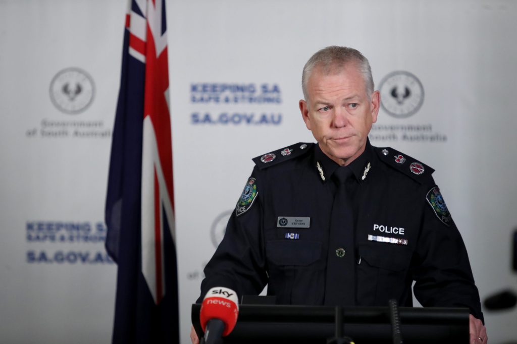 Police commissioner Grant Stevens. Photo: Kelly Barnes/AAP
