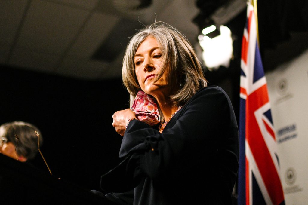 Chief public health officer Professor Nicola Spurrier. Photo: Morgan Sette/AAP