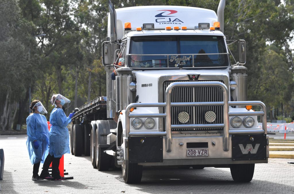 Thumbnail for Mandatory truckie vaccinations on cards after sixth driver tests positive